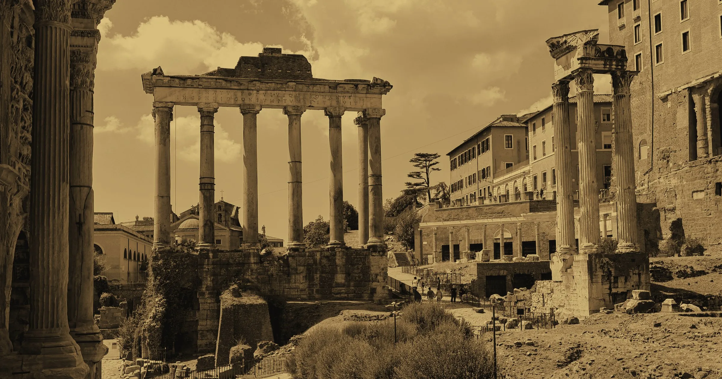 The ruins of the Roman Forum